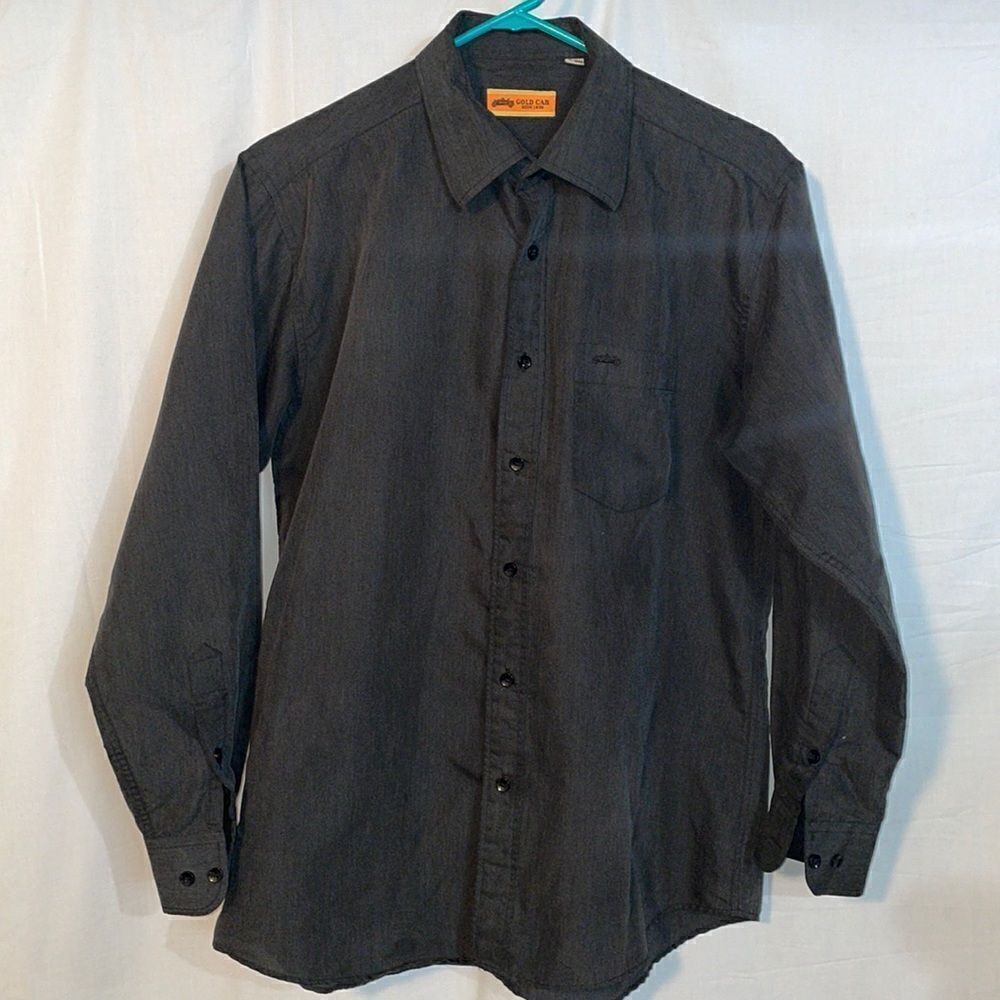 Gold Car button down T-shirt